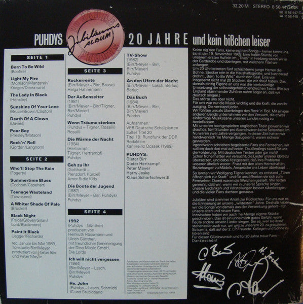 20 Jahre Puhdys (Jubiläumsalbum) - Image 2