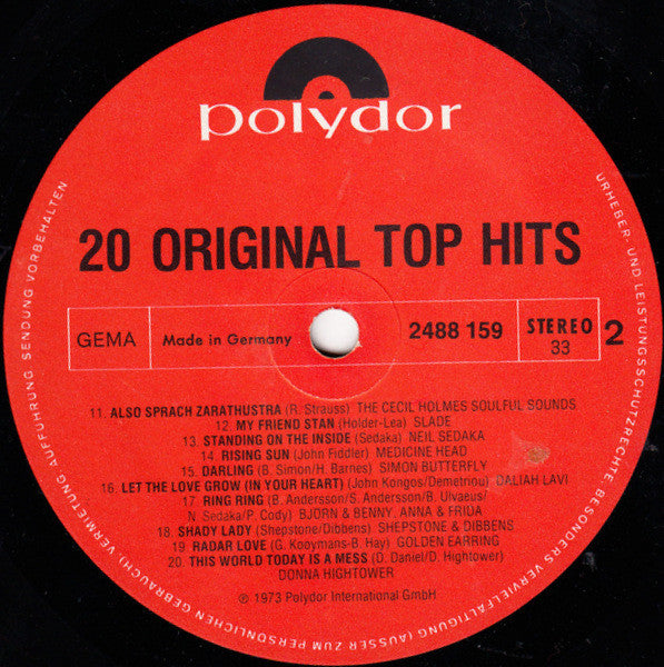 20 Original Top Hits - Image 4