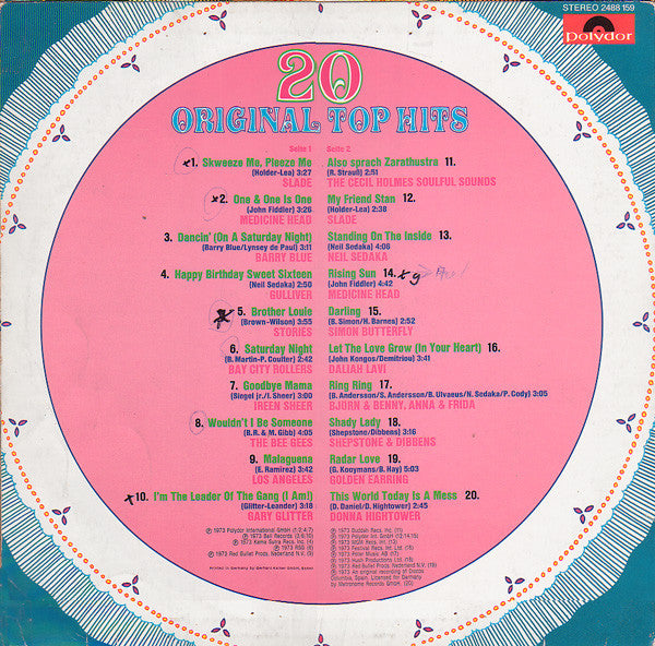 20 Original Top Hits - Image 2