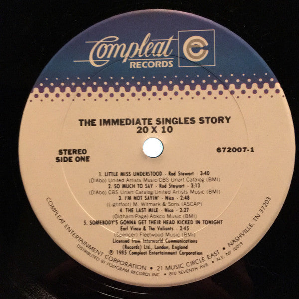 The Immediate Singles Story / 20 X 10 - A Compleat Collection - Image 5