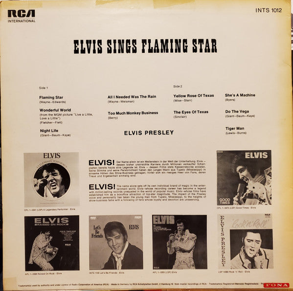 Elvis Sings Flaming Star - Image 2
