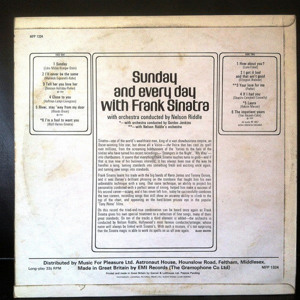 Sunday And Every Day With Frank Sinatra - Image 3