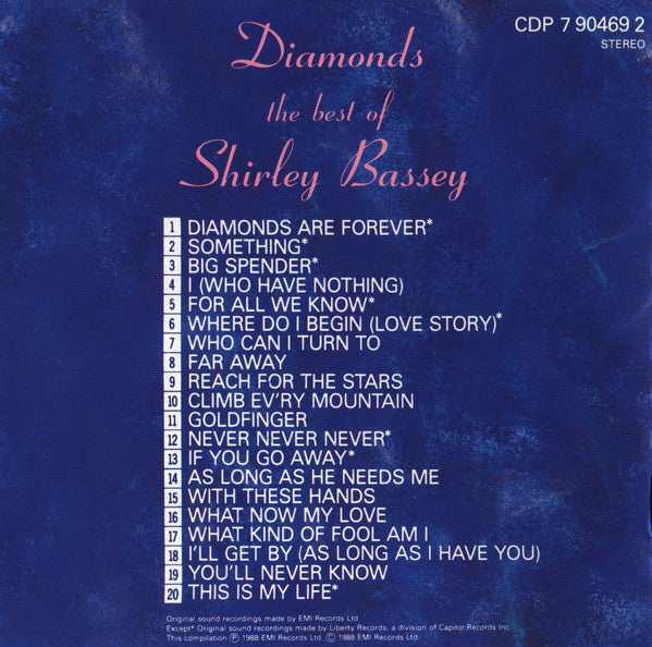 Diamonds: The Best Of Shirley Bassey - Image 11
