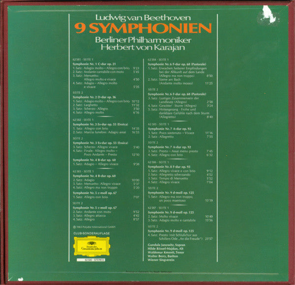 Berliner Philharmoniker, Herbert von Karajan - 9 Symphonien - Image 2