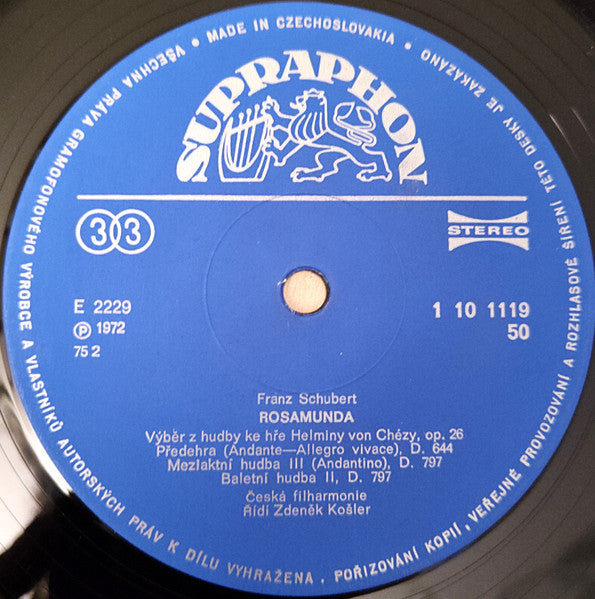 Rosamunda (Výběr Z Hudby Ke Hře Helminy Von Chézy) - Image 3