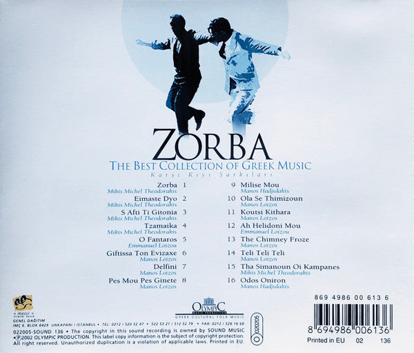 Zorba The Best Collection Of Greek Music (Karşı Kıyı Şarkıları) - Image 2