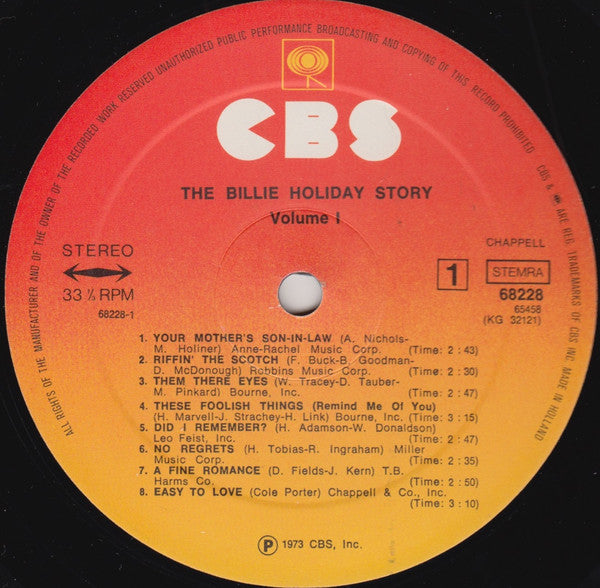 The Billie Holiday Story Volume I - Image 4