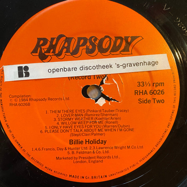 The Lady And The Legend 1952-1956, Record 2 - Image 3