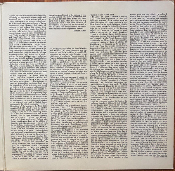 Sechs Sonaten Für Violine Und Cembalo BWV 1014-1019 Gespielt Auf Einer Stradivarius - Image 4