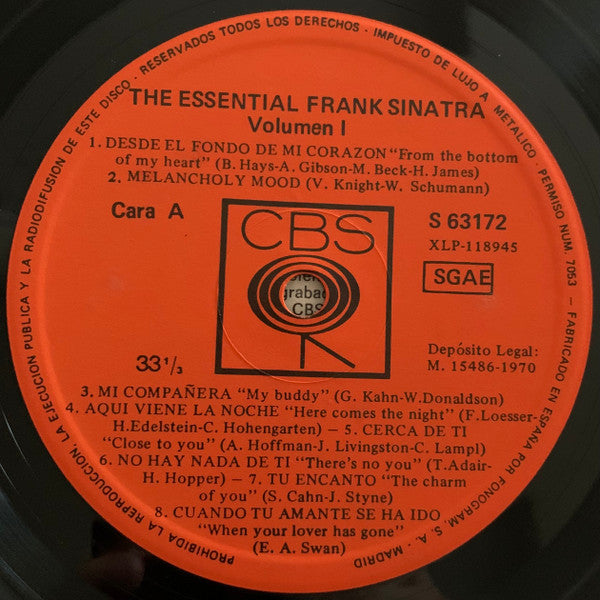 El Esencial Frank Sinatra Volumen 1 - Image 3