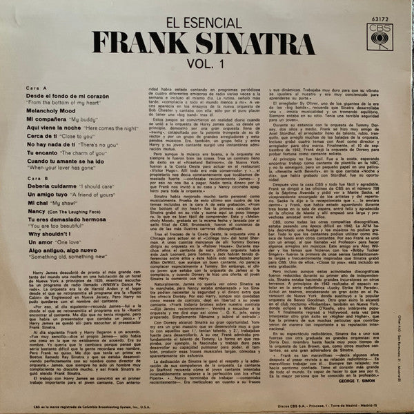 El Esencial Frank Sinatra Volumen 1 - Image 2