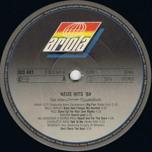Neue Hits '89 - Das internationale Doppelalbum - Image 5