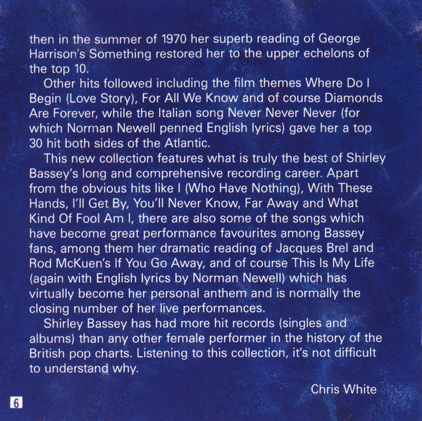 Diamonds: The Best Of Shirley Bassey - Image 9