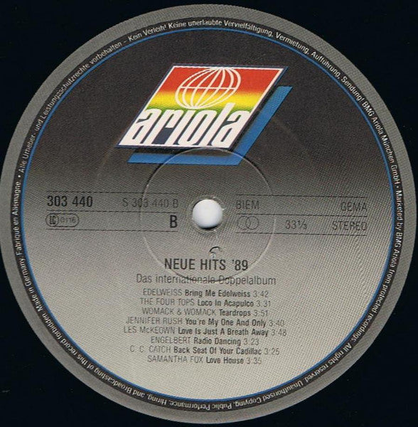 Neue Hits '89 - Das internationale Doppelalbum - Image 4