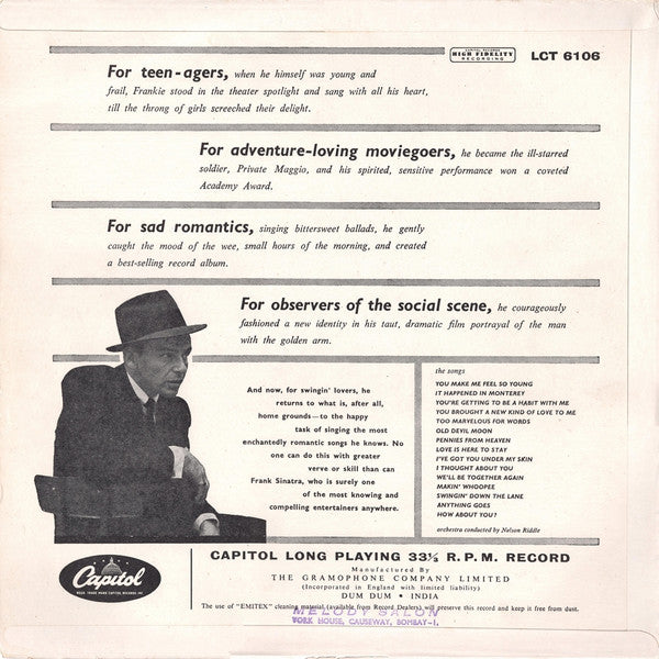 Songs For Swingin' Lovers! - Image 2