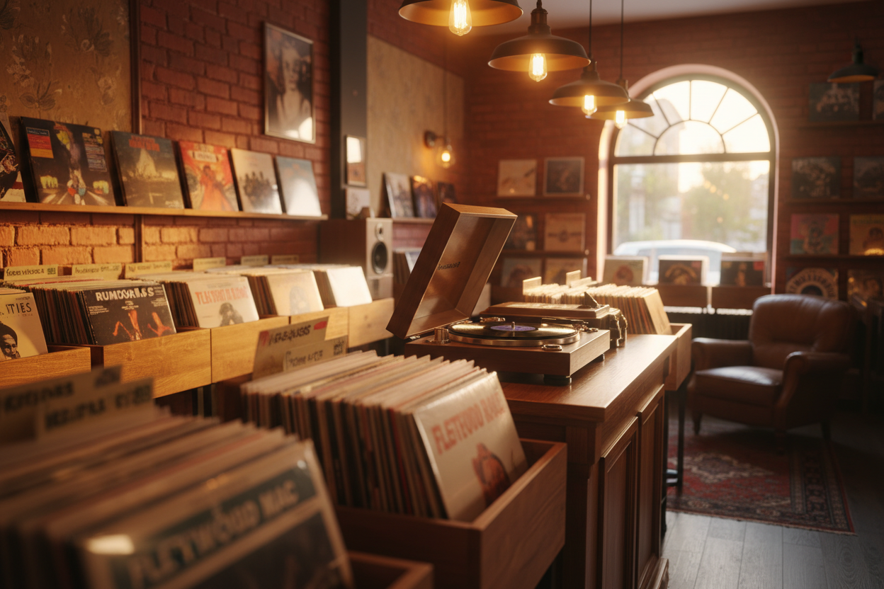 You can make it better. Like a cozy store with vinyl